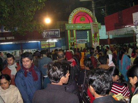A packed book fair